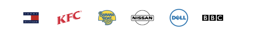 Brand logos of Gamify clients including KFC, Nissan, Dell, BBC, Audi, Uber, IBM and Sky