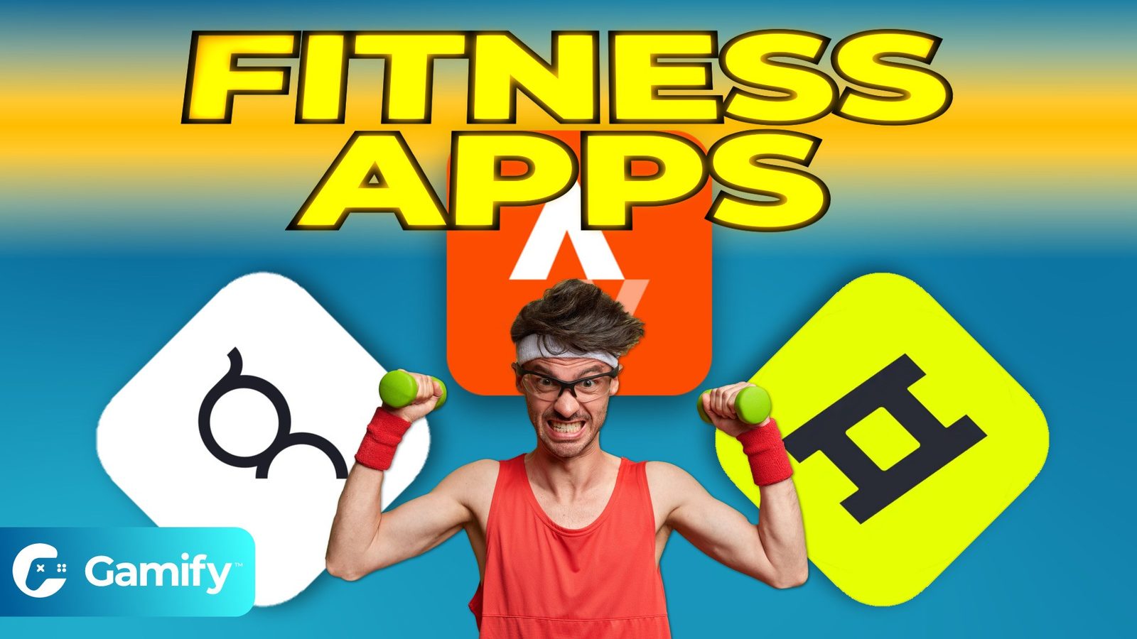 Best Fitness Apps 2022 — illustration for the Gamify article "Best Fitness Apps 2022"